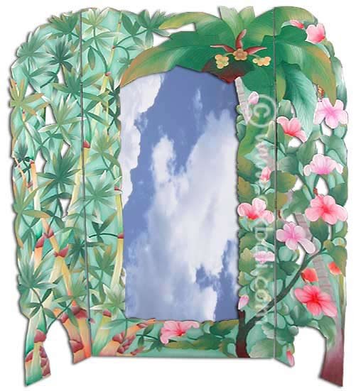Room Divider with dressing mirror