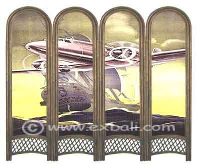 Painted room divider