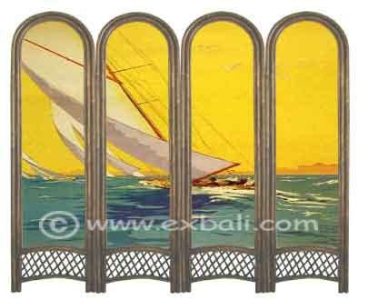 Cane folding Screen