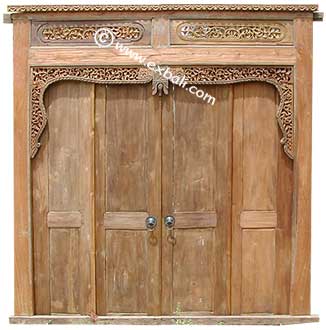 recycled teak door way