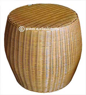 Rattan foot stool