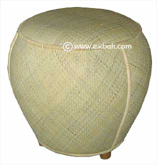 Rattan peel foot stool