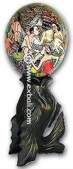 Egg painting from Bali Indonesia