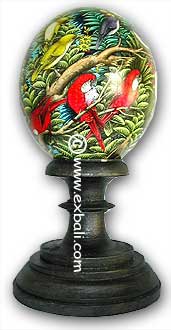 Hand painted ostrich Eggs