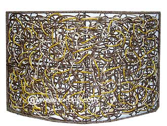 Rattan lamp shade