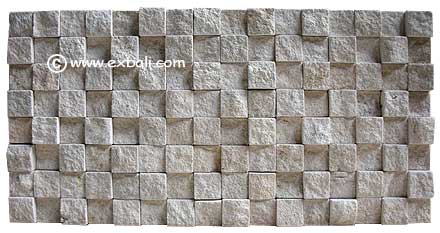 White sand stone  textured wall cladding